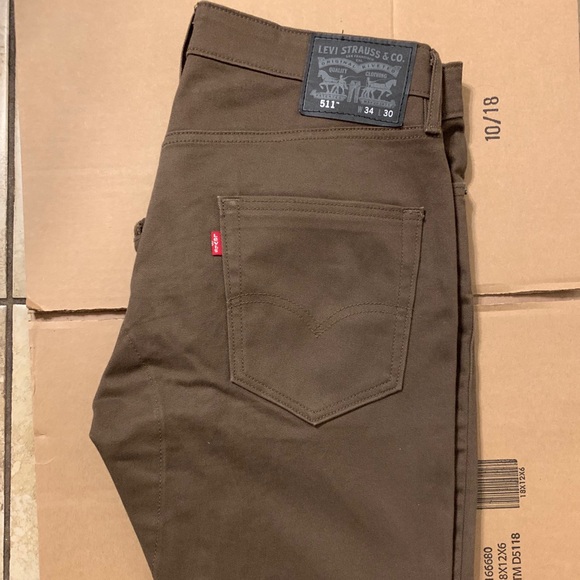 levis brown jeans 511